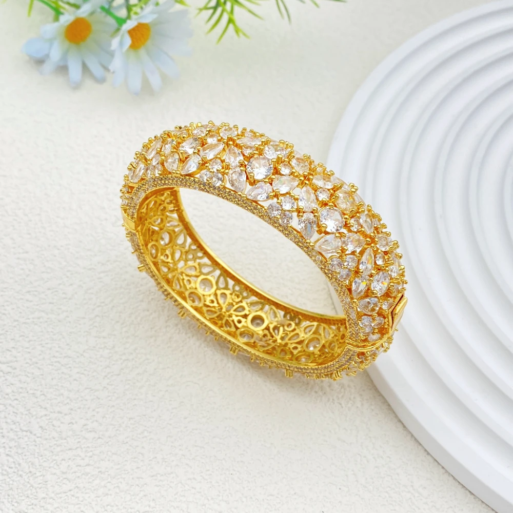 

Falair повседневный женский браслет, позолоченный медный цирконий, акценты, легкий роскошный аксессуар с имитацией ювелирных изделий