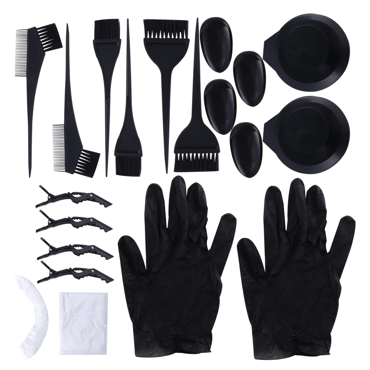 31Pcs Hair Dyeing Tools Kit Hair Coloring Brushes Combs Gloves Bowls for Home Salon DIY Professional Use Dyeing Bowl - Image 3