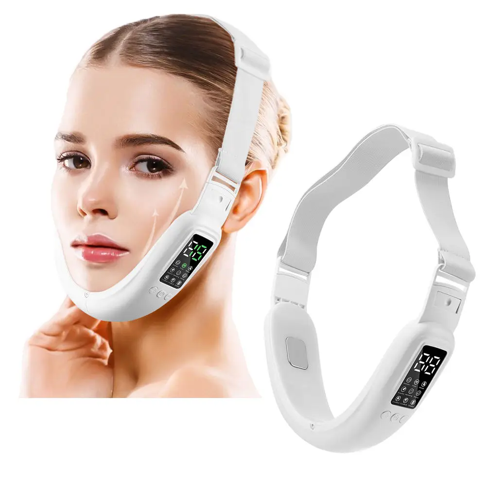 Beauty Device Electric V Face Lifting Vibration Heat Skin Tightening Massagegerät