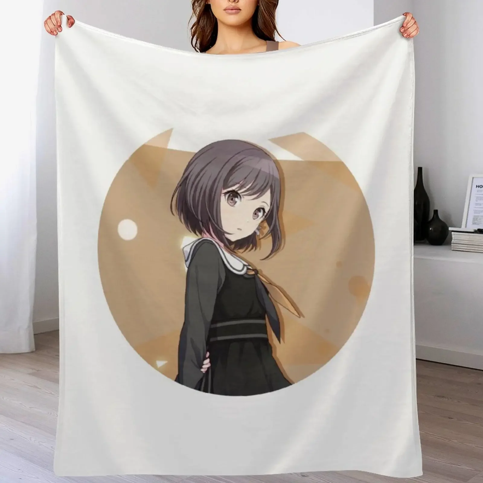 

Ena Shinonome Throw Blanket Beach Custom Winter beds Flannel Blankets