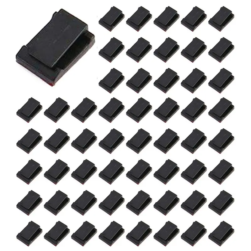 Authentic 500 Pcs Adhesive Cable Clips Wire Clamps Car Cable Organizer Cord Tie Holder