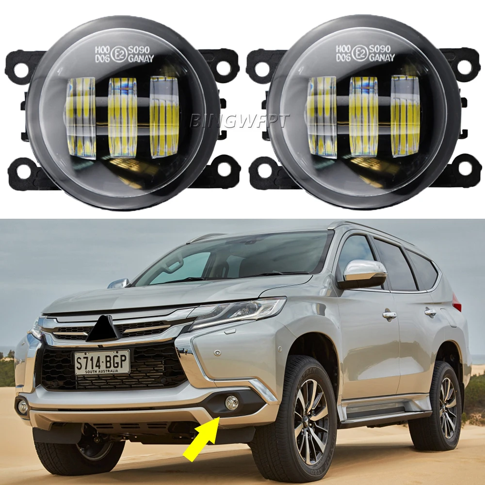 

2PCS LED Fog Lights h11 Fog Lamp For Mitsubishi Montero Pajero Sport Challenger 2017 2018 2019