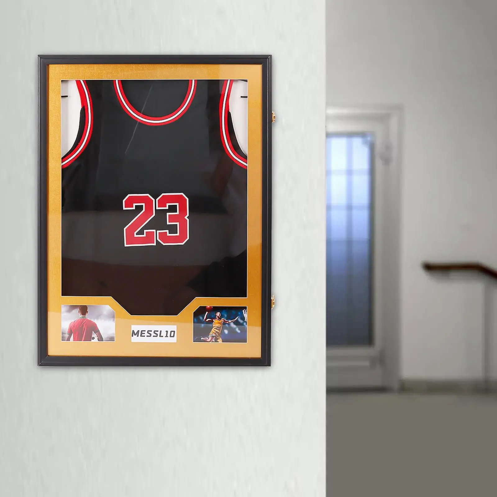 Jersey Frame Display Case Protection Case, Multipurpose, with Hangers, Sport Jersey Shadow Box for Baseball Hockey Shirt