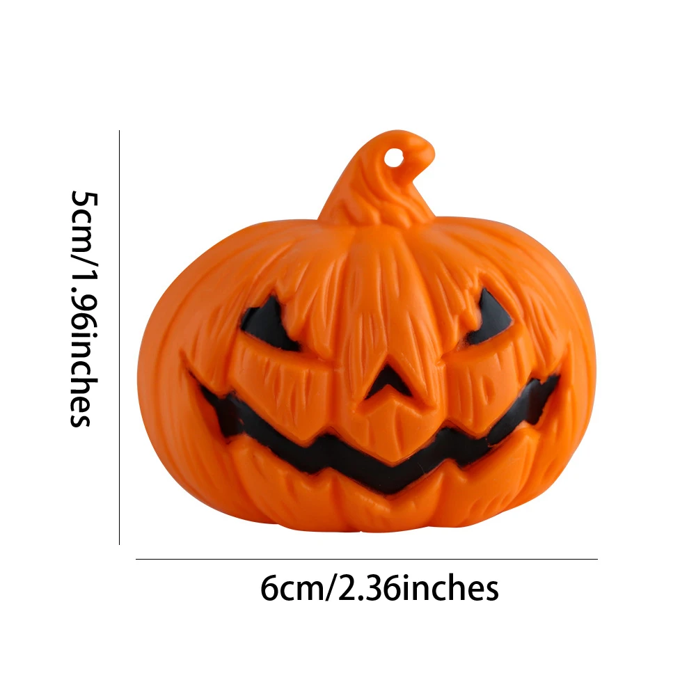 6 шт. светодиодные тыквенные огни на Хэллоуин, тыквенные чайные свечи на Хэллоуин, маленькие оранжевые мерцающие чайные свечи на батарейках для Хэллоуина