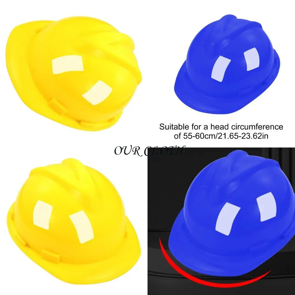 

Construction Worker Helmets Engineer Safety Caps Construction Hard Hat Kids Adult Y1AC
