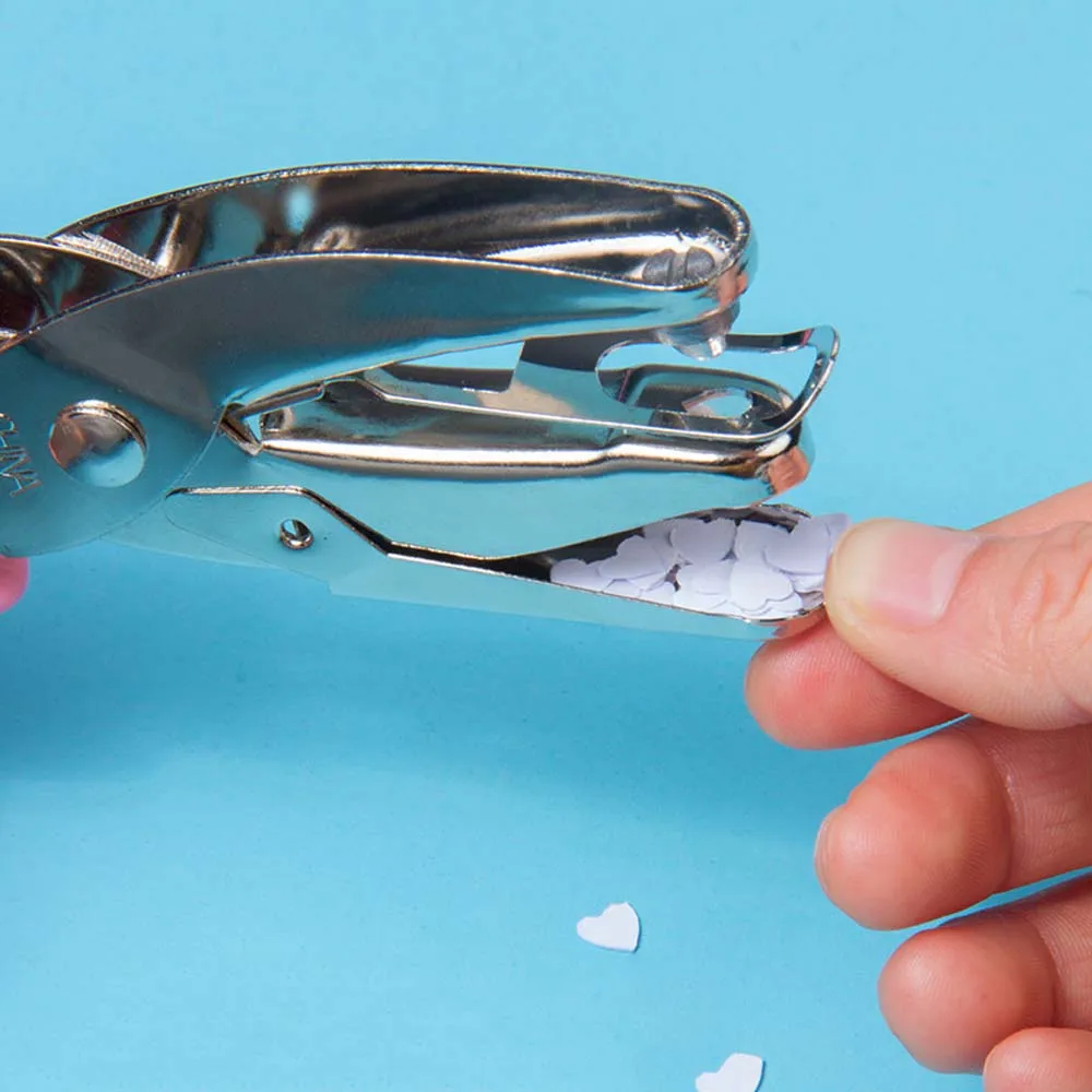 With Soft-Handled Border Scrapbooking Hole Punch School supplies Office Binding Stationery Paper Cutter