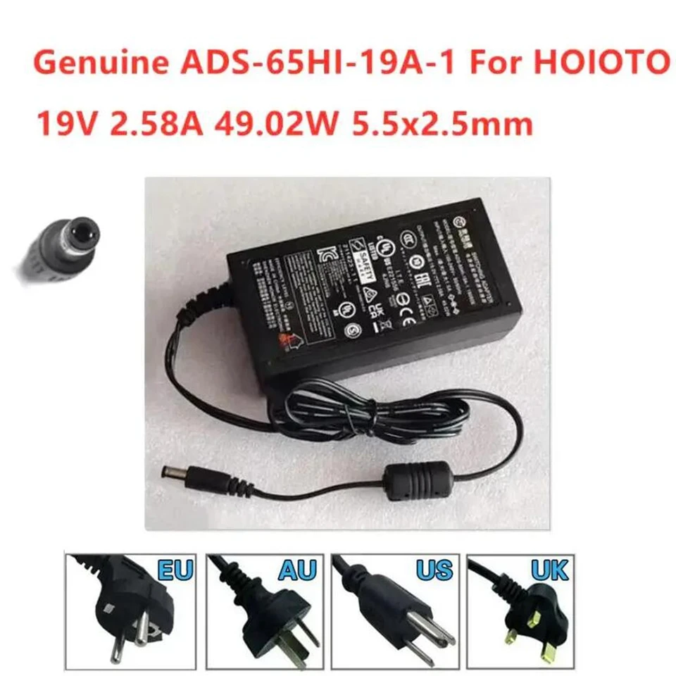 スイッチング電源アダプター,電源充電器,純正,19v,2.58a,49w,HOIOTO-AC