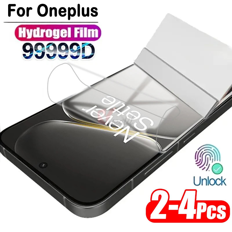 

2-4pcs Anti-Scratch Silicone Hydrogel Film For Oneplus Turbo 6 6V Screen Protector For Oneplus Nord 6 5 4 3 2 Lite Soft Film