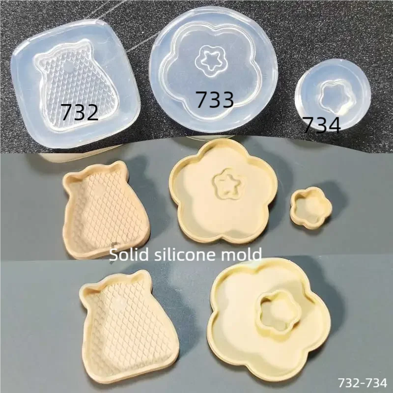 DIY Handcraft mini tray suit mold Epoxy Resin Mold Food Play Miniature Pinching Mould Epoxy Resin Mold UV Resin Moldse