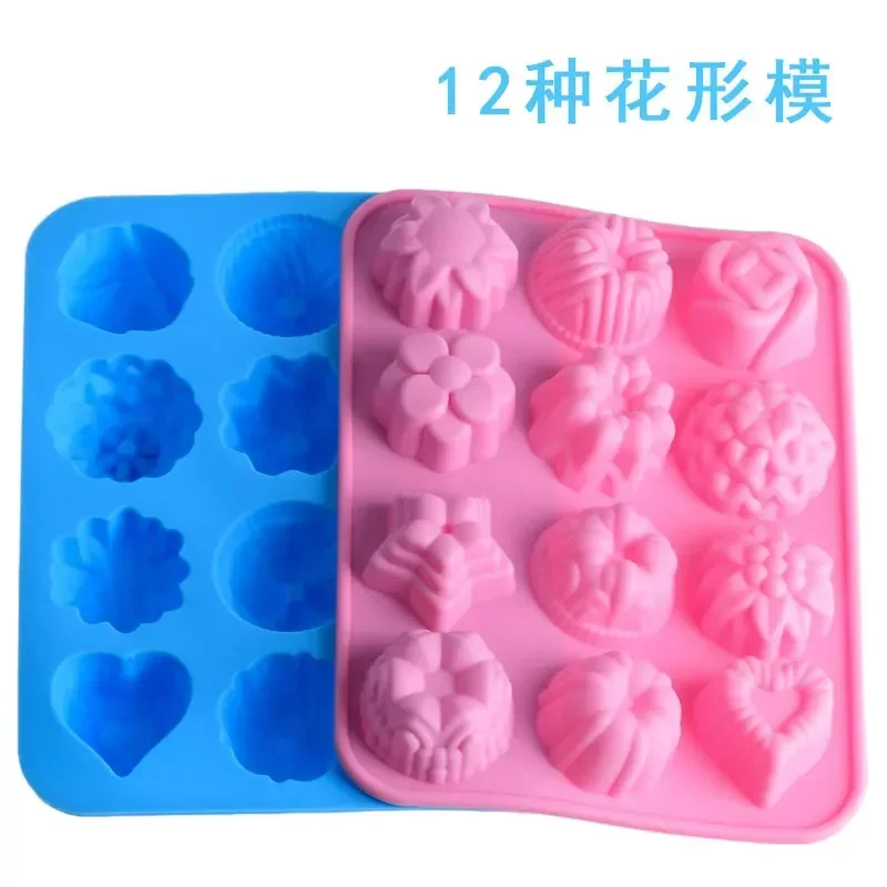 Round Bakery Molds Silicone Baking Pan For Pastry Cake Form For Cupcake Muffin Mold Donuts Silicone Soap Mould Chocolate Tools