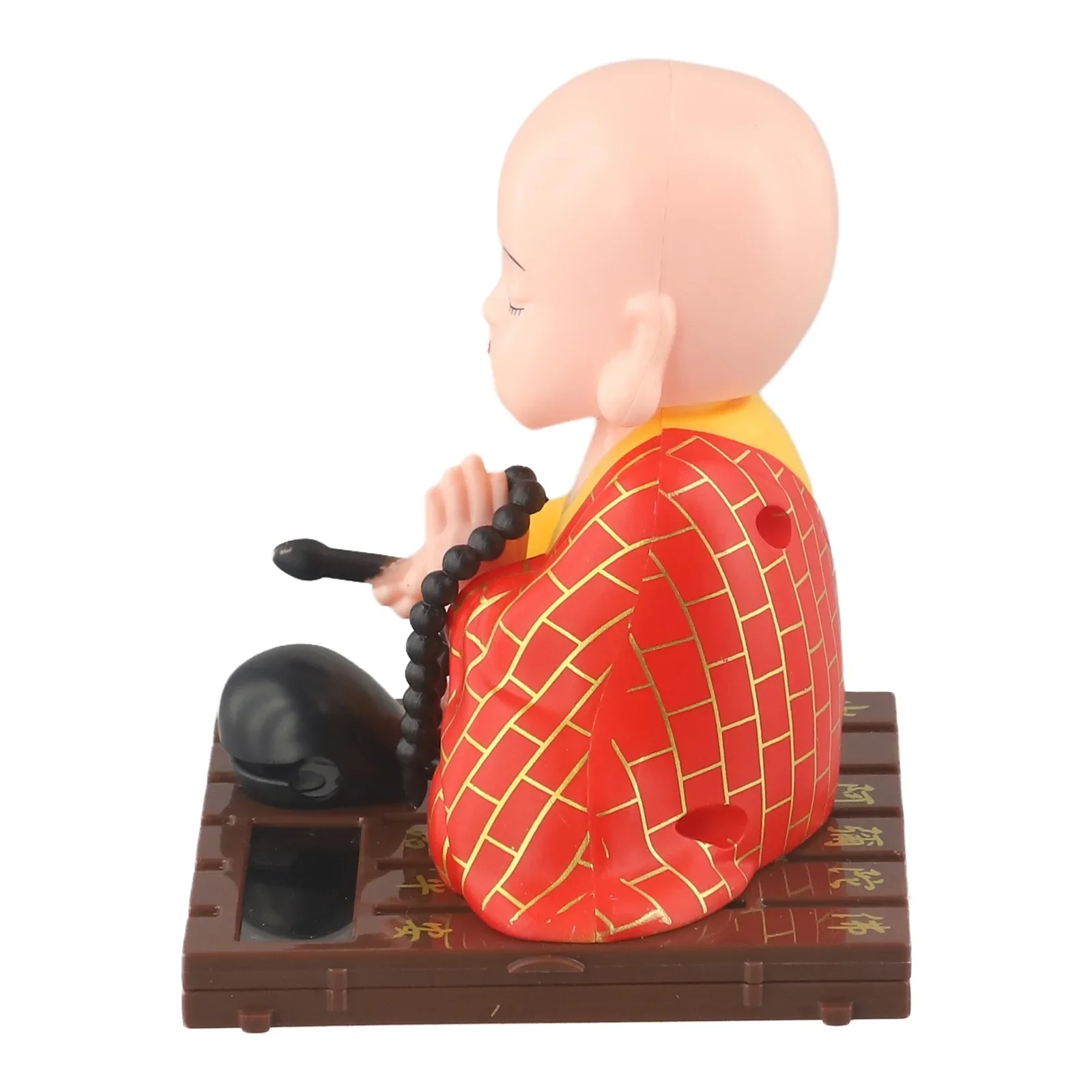 Solar Shaking Monk Car Ornament for Home and Office Decor Unique Solar Powered Decoration bringing Joy and Positivity