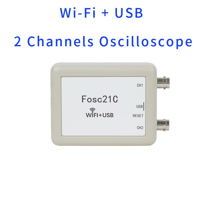 Imagem -06 - Osciloscópio Portátil sem Fio Desenvolvimento de Mcu Canais Wifi pc Usb Taxa de Amostragem 1mhz Fosc21c