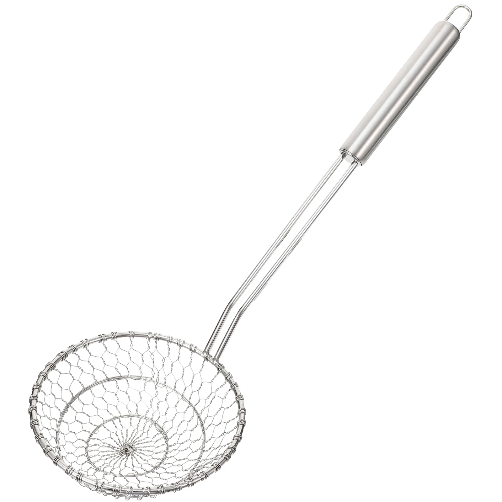 

Stainless Steel Kitchen Strainer Sieve H held Tool Fine Mesh Filter Spoon Heat Resistant Corrosion Proof Food Grade