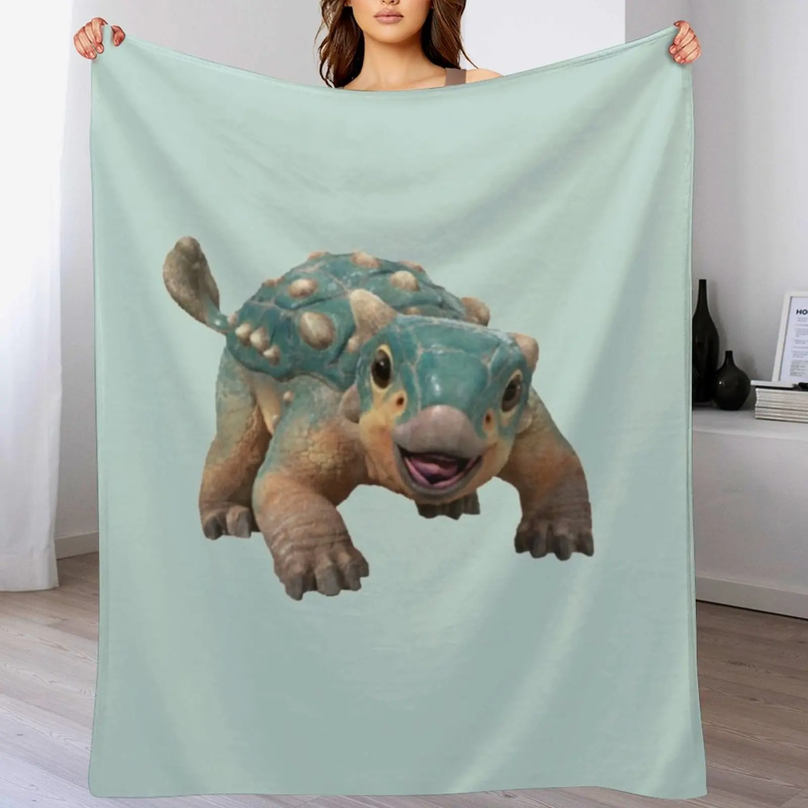 Bumpy Ankylosaurus magniventris Throw Blanket Bed linens Blankets Sofas Of Decoration Flannel Summer Beddings Blankets