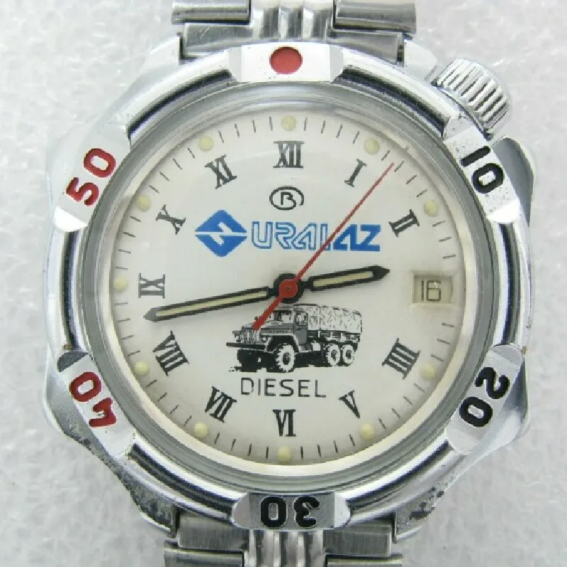 

1980s Russian diesel truck antique hand roll military watch