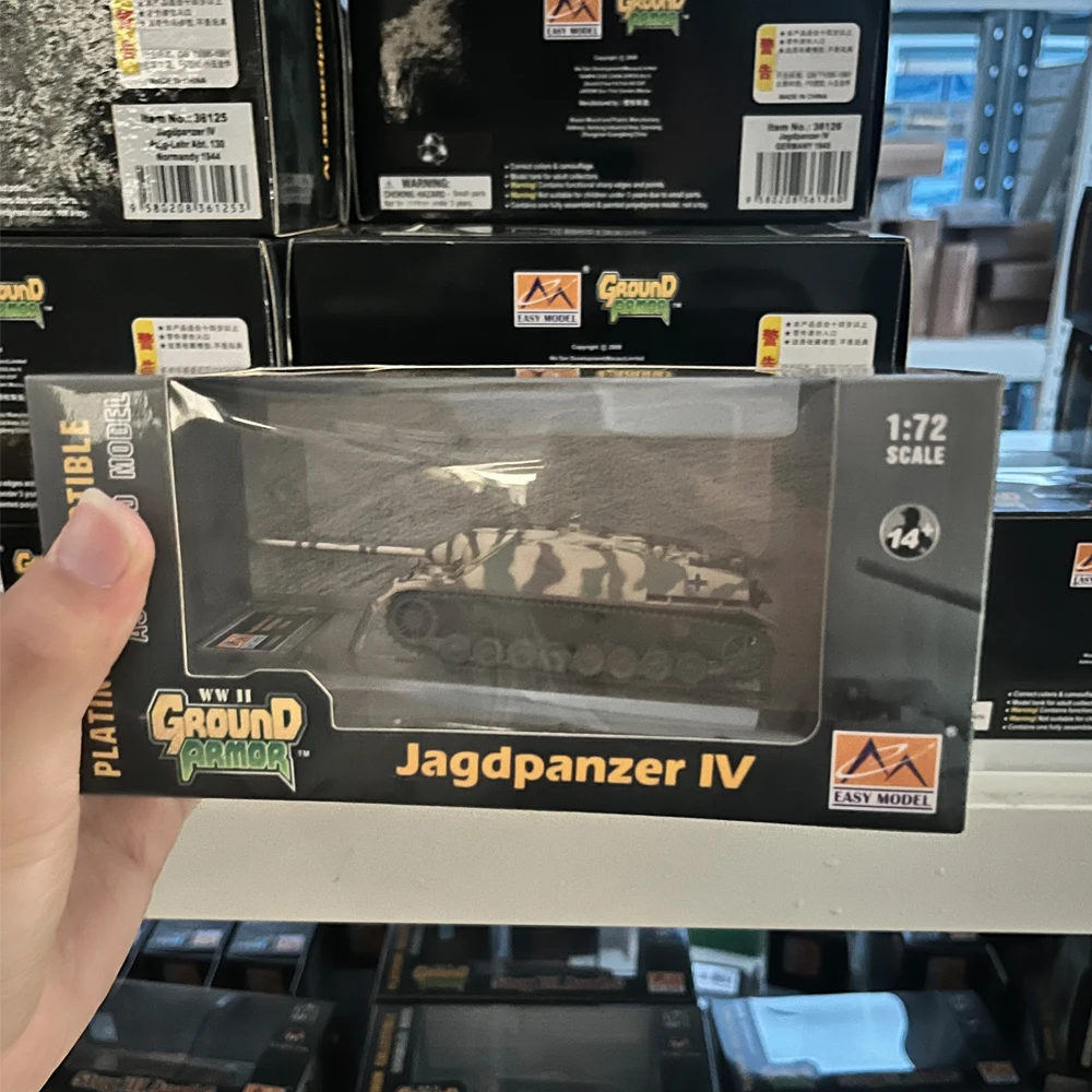 Easymodel 36126 1/72 الجيش الألماني Jagdpanzer IV 1945 نموذج دبابة قتال رئيسي مجموعة بلاستيكية ثابتة عسكرية أو هدية