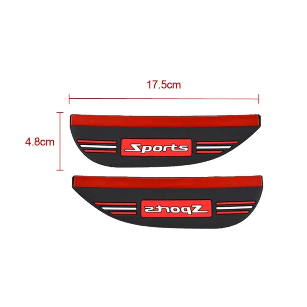 2pcs Car Reverse Mirror Rain Cover Auto Rearview Mirror Rainproof Cover Car Rain Eyebrow Visor Sun Visor Car Exterior Accessorie