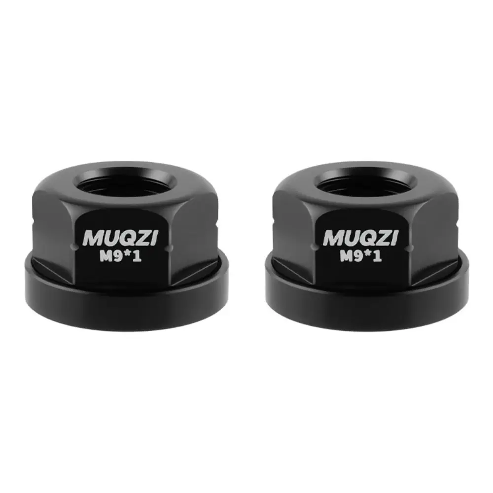 2 Stück M9/M10/M10*3/8 Fahrradnabenmutter aus Aluminiumlegierung, Rostschutz-Hinterachsschraube, Hochfeste Anodisierte Fahrradzubehörteile – Detail 10