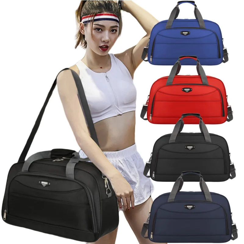 Sports Fitness Bag Portable Duffel Bag Business Travel Large Capacity Travel Bag Waterproof Nylon Luggage Bag for Men and Women