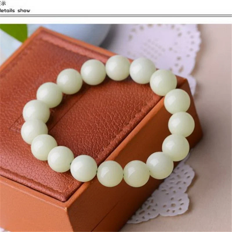 Rough Stone Manufacturers Batch Luminous Stone Bracelet Personality Ornament Luminous Pearl Luminous Ball Green Luminous Stone B