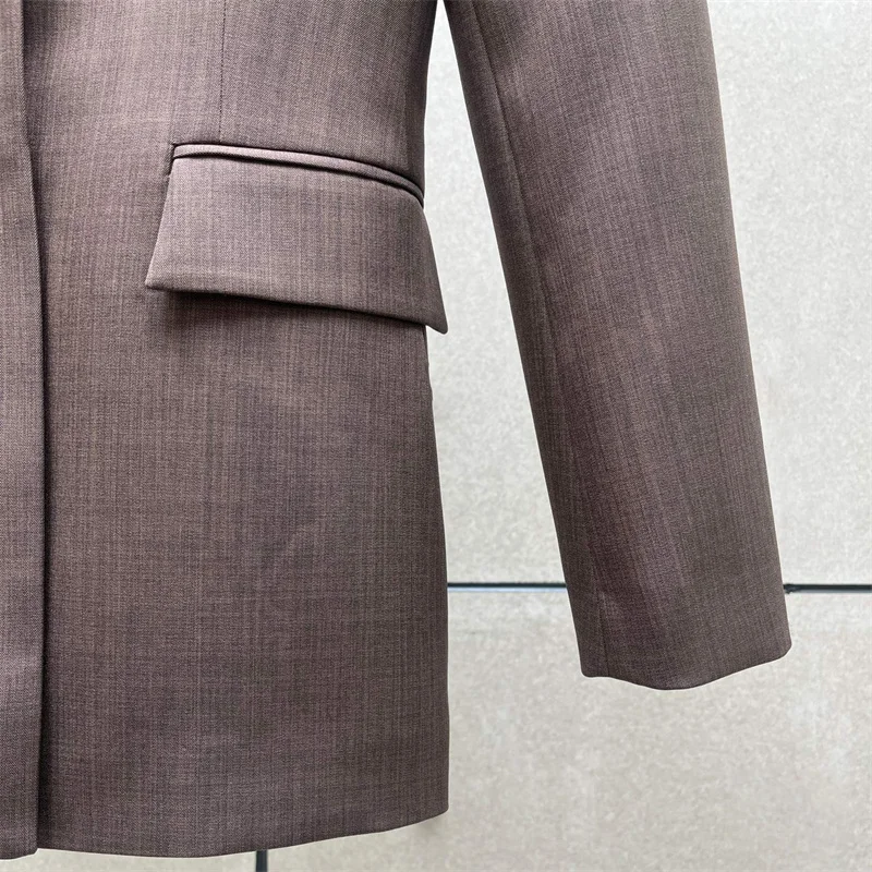 여성 재킷 신상 싱글 브레스티드 슬림핏 여성 정장 재킷 2025년 가을 오피스 및 레저 여성 코트 y2k 아우터웨어