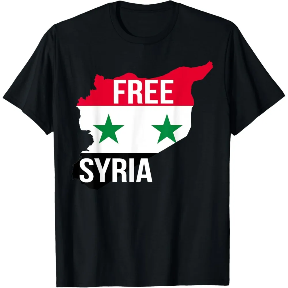 Mens Tee Shirt Free Syria Mens New Fashion O Neck Top Tee Free Syria T Shirt Activism Syrian Respect Men Clothing