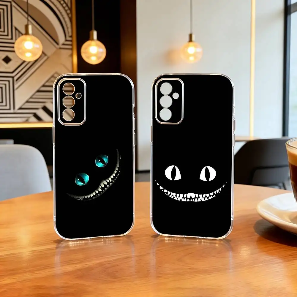 

Cool C-Cheshire Cat Phone Case For SamsungA10,12,20,21S,30,31,40,50,51,52,70,71 Transparent Cover