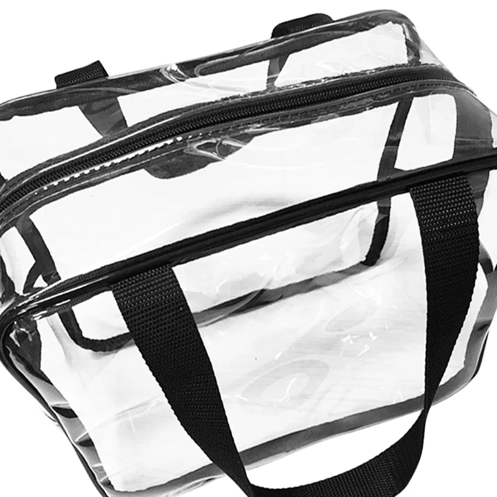 

Extra Spacious Makeup Storage Handbag Clear Lightweight Travel Bag for Home Gym Swimming Daily Use Heavy Duty Wear Resistant