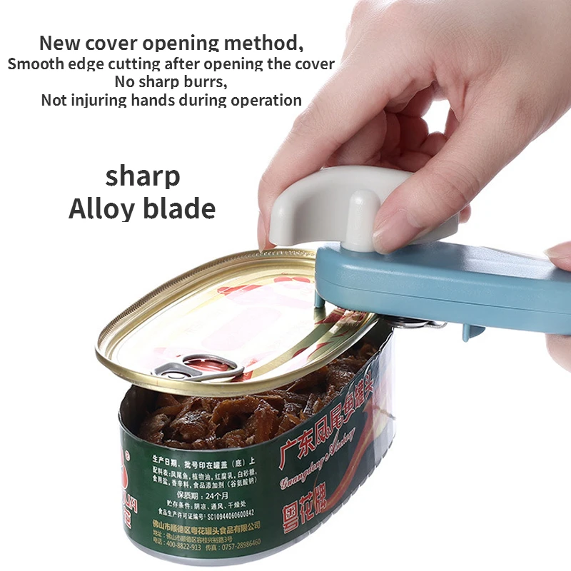 360 ° Rotary Sharp Can Opener High Hardness ABS Material Quality for Household Canned Fruit and Meat Mini Bottle Opener