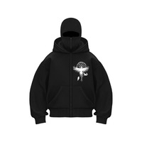 Men's Balaclava Zip Hoodie Winter Warm Casual Sweatshirt with Hooded Face Mask Zipper Design Sports Jacket Outdoor Activities