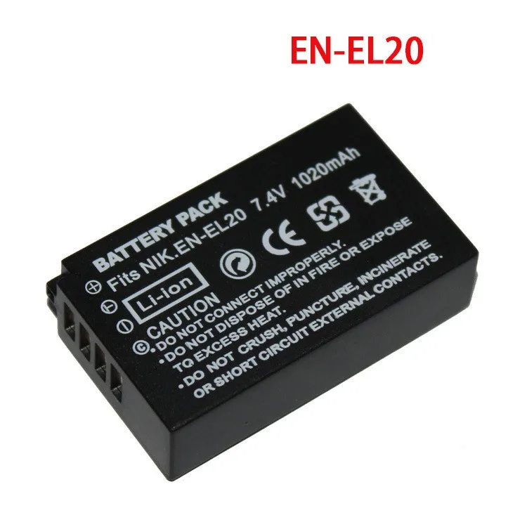 7.4V 1020Mah EN-EL20 Enel20a Enel20 El20 Camera Accu Voor Nikon Coolpix P1000 P950 J1, 1 J2,1 J3 Voor Nikon 1 Aw1 Usb Oplader