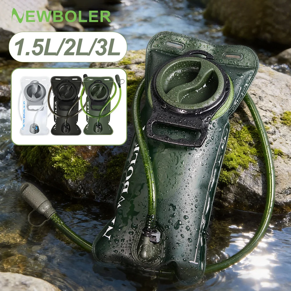NEWBOLER Wasserblase 2L mit Weiter Öffnung Hydration Pack Reservoir BPA-freier PEVA-Wasserspeicherbeutel für Camping, Radfahren, Laufen, Wandern