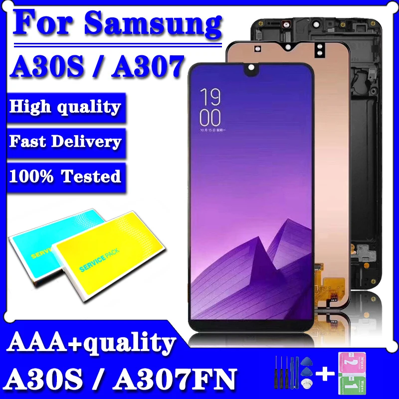 Test Display For Samsung  A30s LCD For A307 A307FN A307G A307GN A307GT LCD Touch Screen Digitizer Assembly Replacement