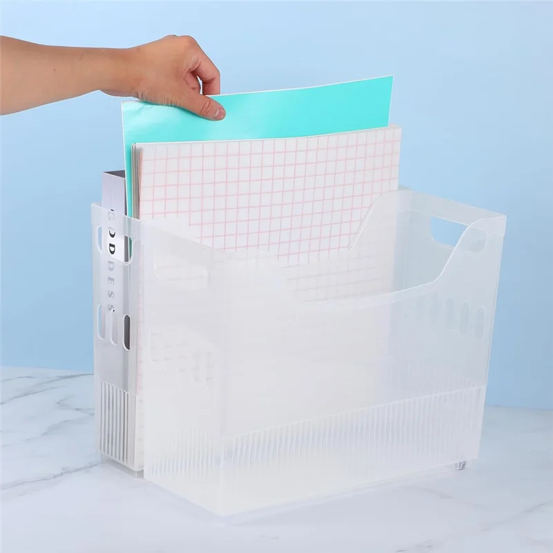 -A89Z 3 Pack Scrapbook Paper Storage Organizer With Wheels, Plastic Portable Scrapbook Storage Bin For Paper, Cardstocks