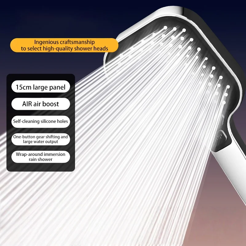 Xiaomi ارتفاع ضغط دش رئيس 3-وضع قابل للتعديل يده دش رئيس مفتاح واحد وقف توفير المياه اكسسوارات الحمام