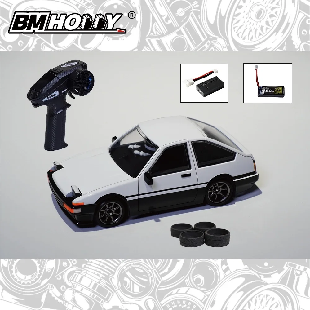 BMRX-FLD 1/28 RWD Rear-drive Drift Racing RC Car 86 body shell RTR version Kids Toys Birthday Gift for Boys