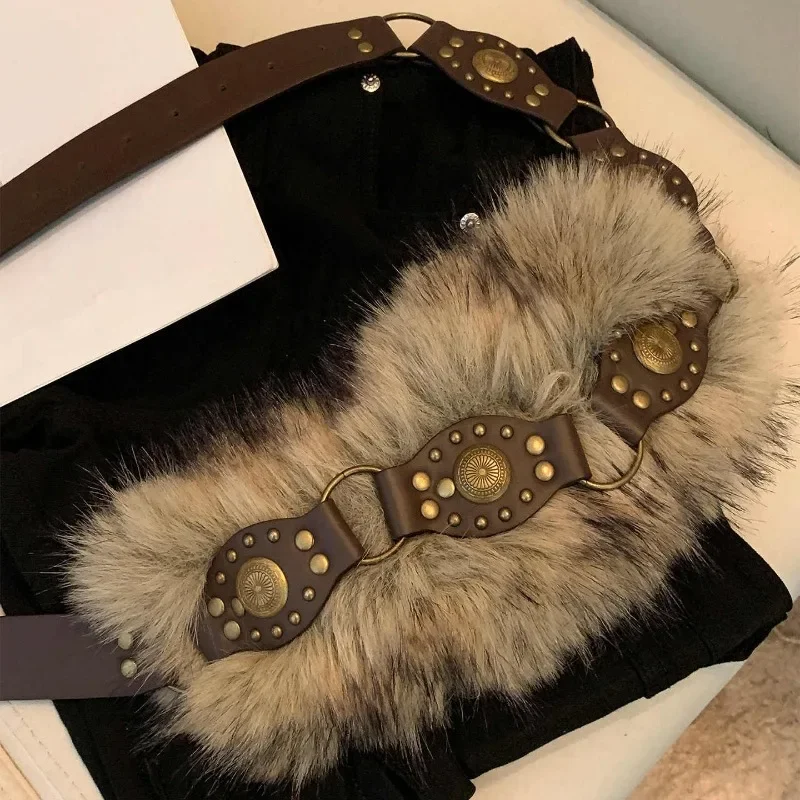 بارد وحار فتاة نمط الشارع شخصية شعر المرقعة حزام تنوعا الخصر تصميم العصرية الخصر الختم #6