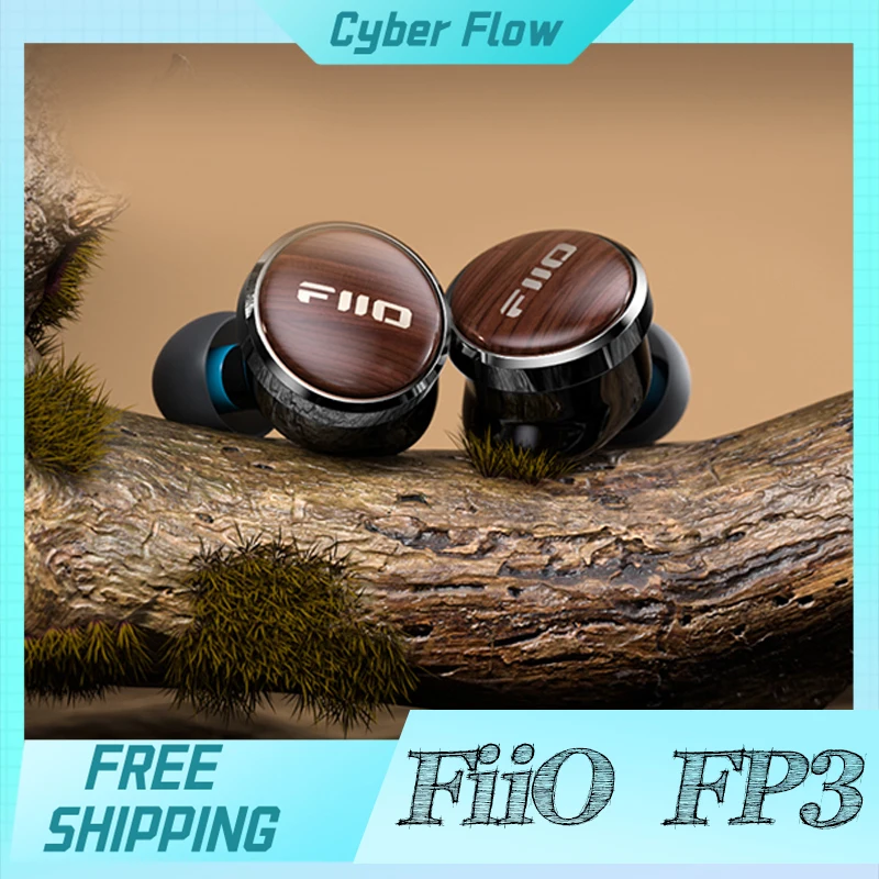 Fiio Fp3 Hifi Earphone 14.5mm Planar Diaphragm Driver In Ear Wood Faceplate 0.78mm Cable For For Audiophile Musician Gifts Gamer