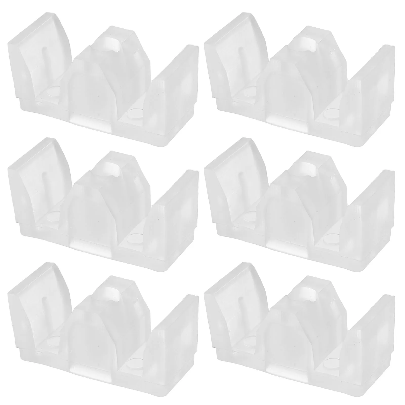

6Pcs Shower Door Anti Collision Blocks Bottom Guide Seal Strip Glass Sliding Door Bumper Stopper Anti Collision Block Pad