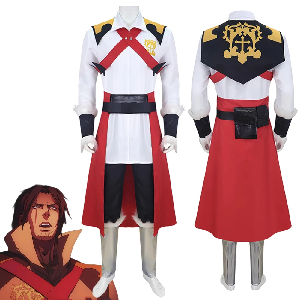 

Тревор Белмонт, фэнтезийный плащ для косплея, одежда 2017, костюм с мультяшным замком S1, маскировка для взрослых и мужчин, фантазийная праздничная одежда