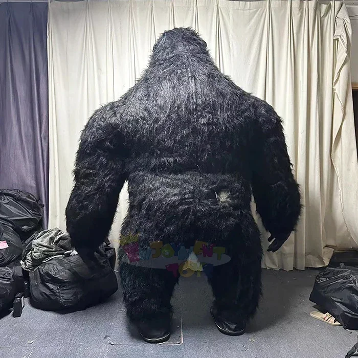 Professional Custom Mascot Gorilla Monkey Plush Cartoon Doll Clothing Inflatable Mascot Cosplay raptor Mascot Costume for Party