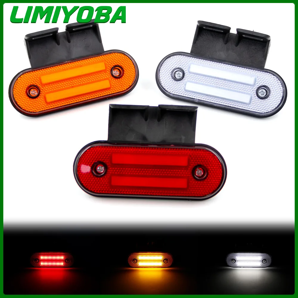 

10Pcs 12V 24V Truck LED Side Marker Light External Rear Clearance Lamp Turn Signal Indicator lamp Waterproof for RV Lorry Pickup
