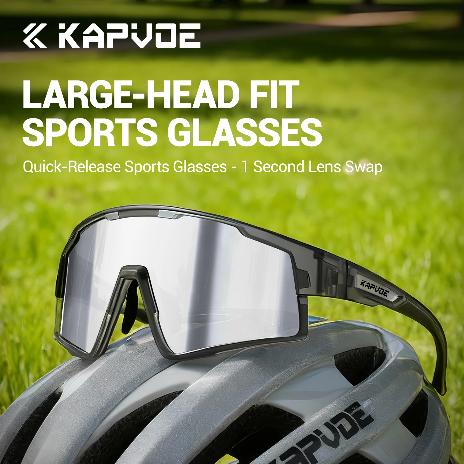 KAPVOE Interchangeable-Lens Sports Sunglasses Outdoor Sunglasses for Cycling Mountaineering Hiking and Camping Day Night Use