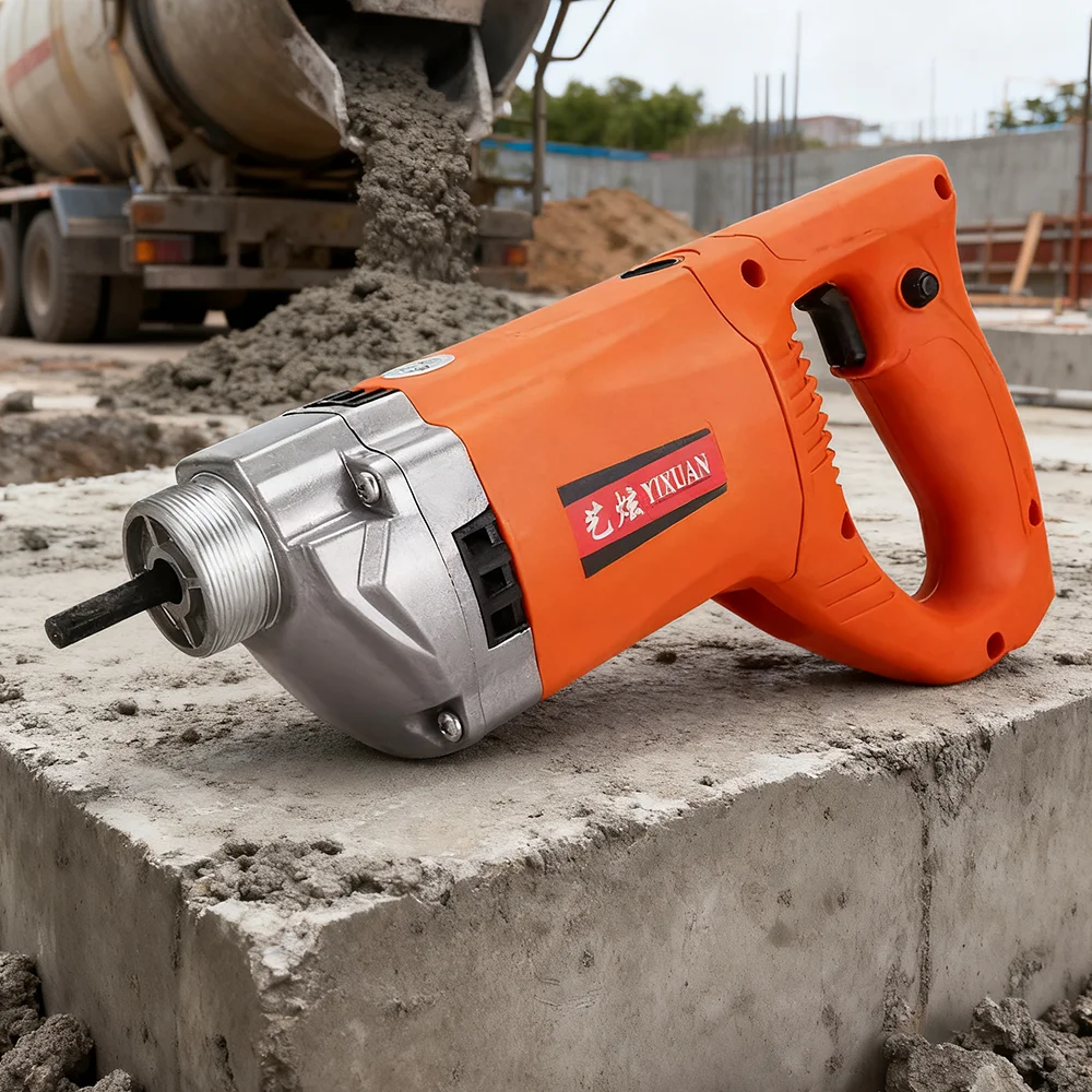 Vibratore per calcestruzzo Asta vibrante da 1 metro Motore 220V 6800W/2200W Funzionamento facile Strumento di costruzione Vibratore plug-in industriale