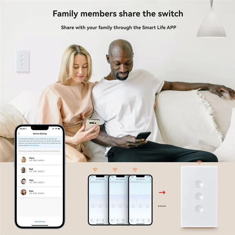 REPLA-Tuya Wifi الأبيض الذكي اللمس التبديل 110-240 فولت 2.5D مقعر نمط Zigbee3.0 مكرر إشارة العمل مع أليكسا جوجل المنزل