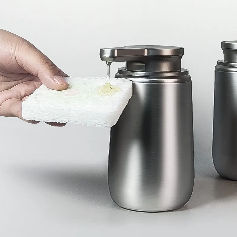 304 Stainless Steel Bathroom 350ml Automatic Soap Dispenser Handwash Touchless Kitchen Sink Liquid Soap Dispenser