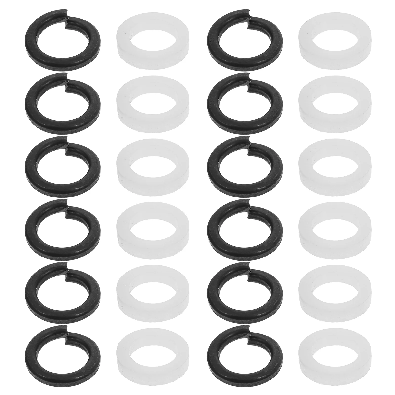 

24 Pcs Musical Instrument Guitar Accessories Washers for Tuning Pegs Supply Metal Tuner Gasket Gaskets Spacer Plastic