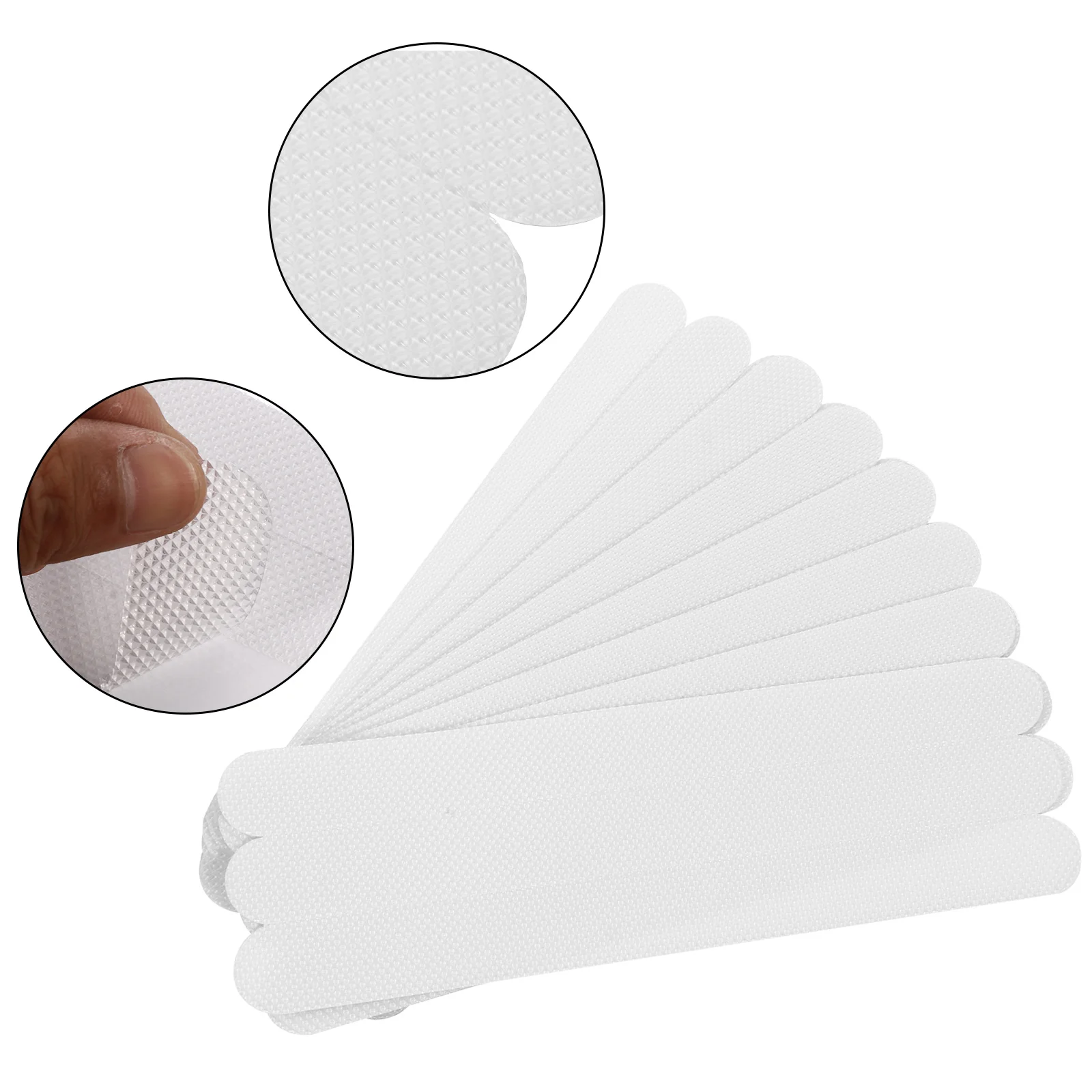 

24 pcs Non Slip Tape Bathroom Floor Stickers Kitchen PEVA Anti Slips Shower Safety White Tiles Easy Install Corridor Balcony