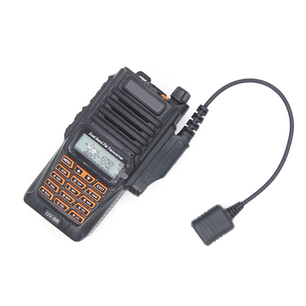 Adapter Cable For Baofeng UV-9R Plus UV-XR Waterproof To 2 Pin UV-82 UV-S9 Walkie Talkie Headset Mic-Y41A