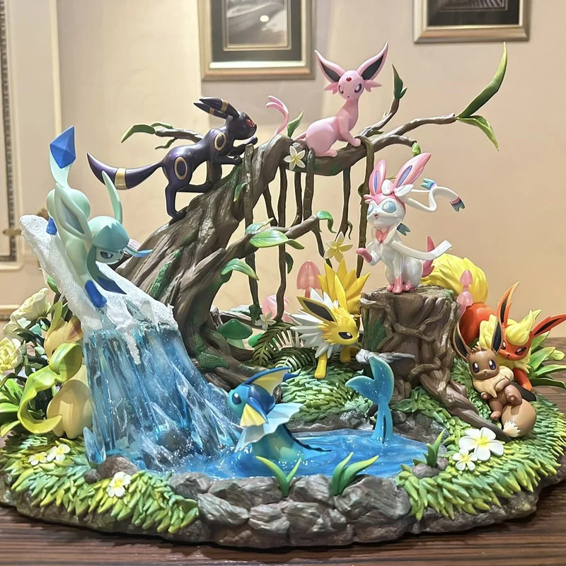 

Pokemon Eevee Family Collectible Figures Anime Themed Decorations Ideal Gifts For Pet Lovers And Fans Of The Pokemon Series